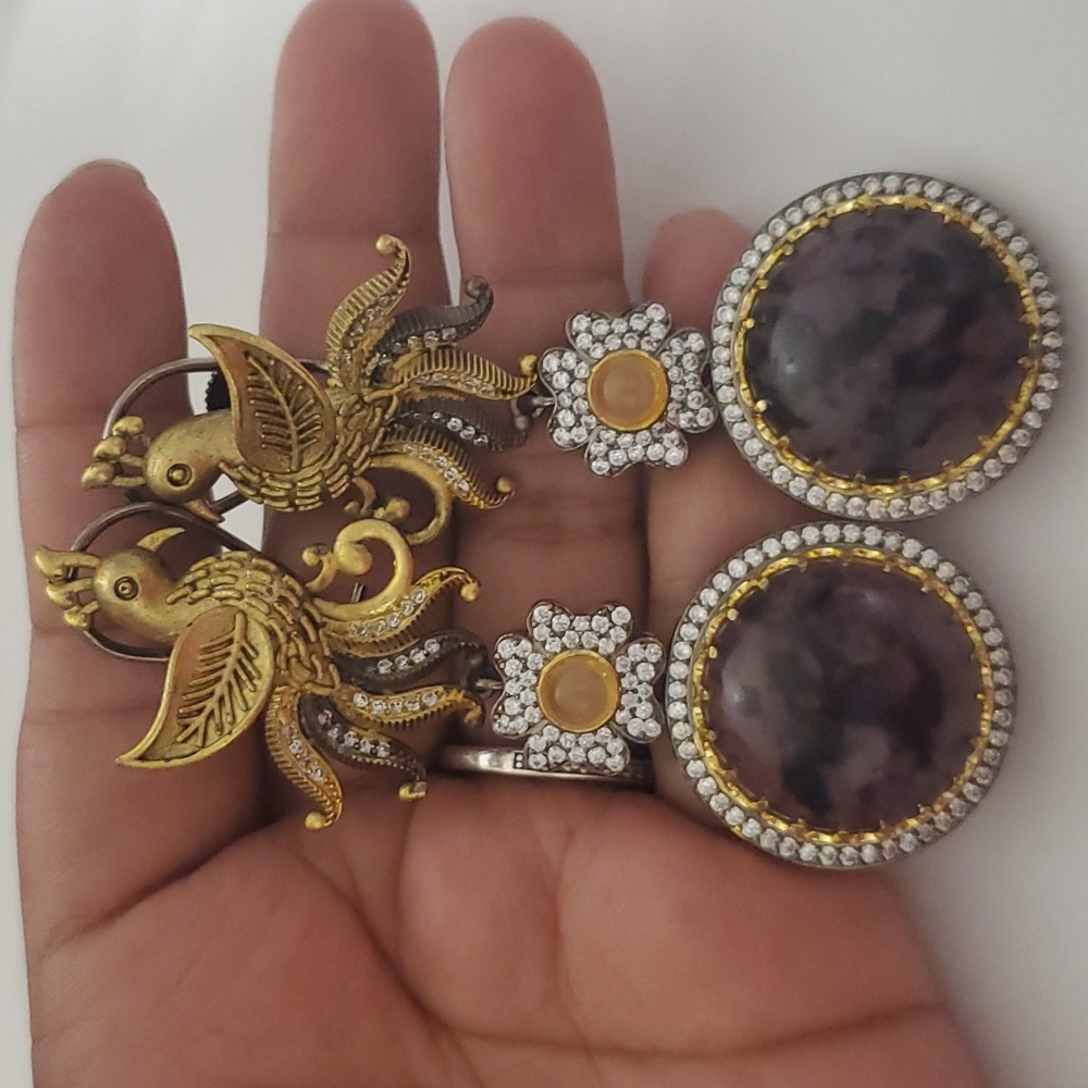Sabya Inspired Purple Earrings